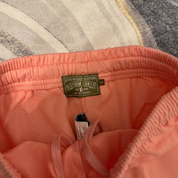 Denim Tears The Cotton Wreath Pink Sweatpants Men’s Size Large - Picture 2 of 3